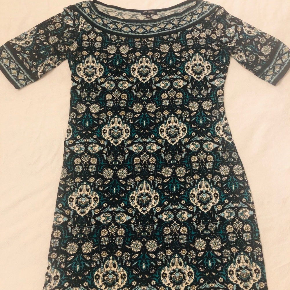 Max Edition Petite Half-Sleeve Dress, Size MP
